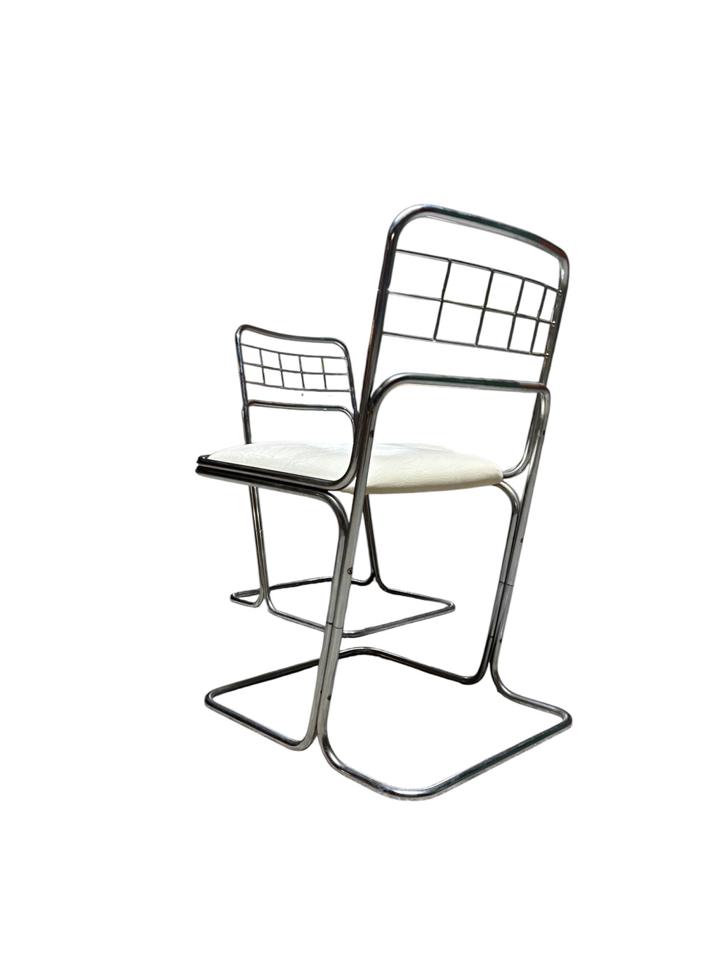 4 chaises chromé 70's